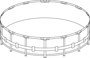 Каркас бассейна Intex Metall Frame 366х122см